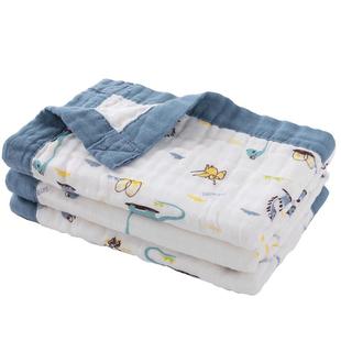 婴儿纱布浴巾超柔吸水新生儿童纯棉包被四季母婴盖毯宝宝产房包巾