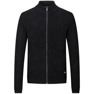 【100%绵羊毛】BMW STUDIO宝马男装春秋开衫通勤保暖针织衫毛衣男