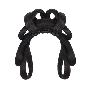 汉服假发一体式古风盘发发髻懒人造型女明制后脑勺垫发古装假发包