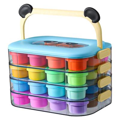 得力层叠盒粘土轻型粘土橡皮泥手工diy贴吧管理棺前媒体电视