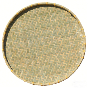 竹簸箕头层竹编制品竹匾无孔农家用竹筛子装饰晾晒干货大号圆形