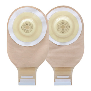 一件式双层胶片微凸面底盘肛肠造口袋排气孔可冲洗孔凹陷防漏念顷