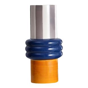 诚艺现代设计手工陶瓷陶艺花器花瓶插干花家居样板房软装饰品摆件