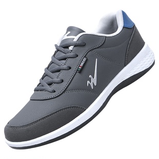 双星男鞋加绒棉鞋男运动鞋秋冬鞋子男款皮面防水爸爸工作休闲鞋男