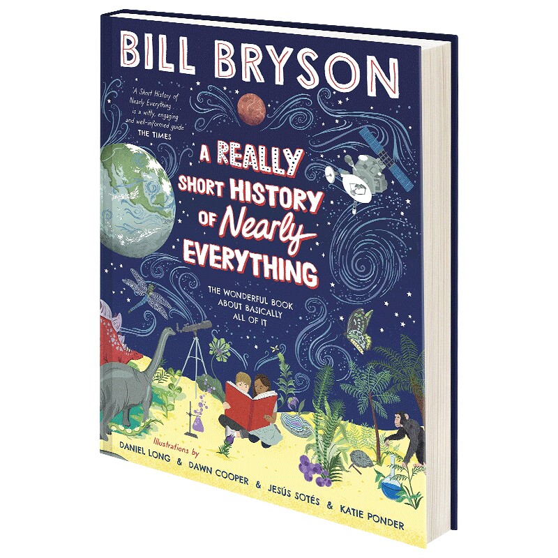 万物简史 全新插画版精装 英文原版 A Really Short History of Nearly Everything 探索地球生命奥秘插画自然科普书籍