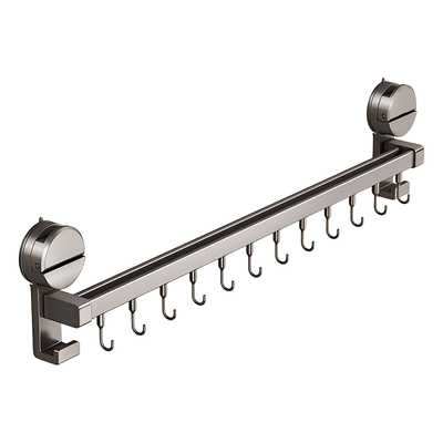 日本吸盘厨房挂钩架免打孔置物架