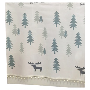 书柜遮挡帘防尘橱柜门帘装饰遮丑帘免打孔滑轨TPU免洗定制布帘子