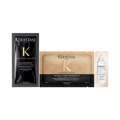 【淘金币专属】卡诗黑钻洗发水发膜小粉珠护发精油体验装