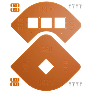 木工圆弧模板衣柜转角圆角模具工具神器大全R角修边四合一倒角器