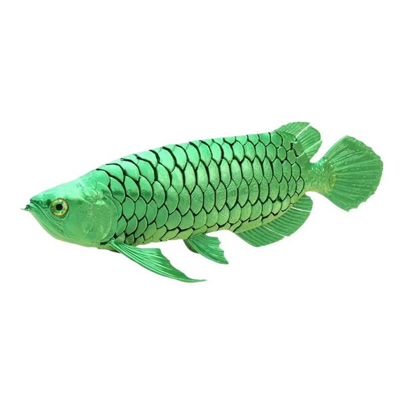 3D打印仿真龙鱼玩具可拆卸可动鱼鳍模型创意造影鱼缸造景装饰摆件