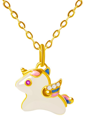 宫里上新马上有钱本命年小马项链