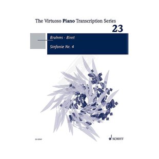 勃拉姆斯 第四交响乐 Op98 钢琴独奏 德国朔特原版进口乐谱书 Brahms Symphony Nos 4 piano ED22947