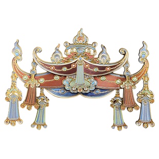 敦煌研究院木质华盖冰箱贴博物馆文创磁贴旅游纪念品2025新款国风