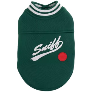 Sniff宠物狗狗猫咪春季卫衣印花棒球服泰迪法斗比熊中小型犬衣服