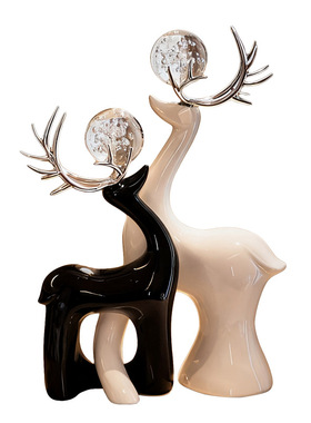 简约ins鹿摆件家居装饰品