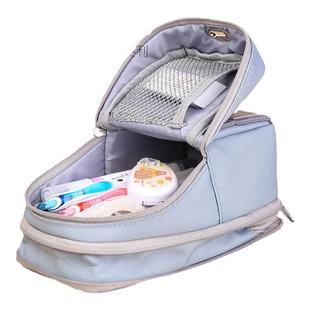 日本KOKUYO国誉笔袋立式多功能变形笔筒二合一可站立笔盒小学生用大容量铅笔袋