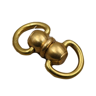 满包邮黄铜8字扣万向旋转钥匙扣DIY配件挂件手工箱包皮具链接扣转