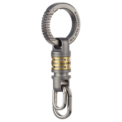 钛合金万向节快拆咔啪扣钥匙圈