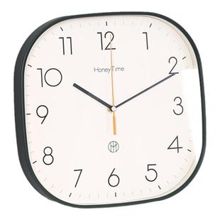 新款方形挂钟家用2025简约挂墙客厅时钟静音钟表高级墙壁装饰大气