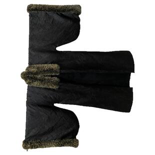 斜塘衣庄原创汉服外搭斗篷大衣男冬季长款黑白两色加绒加厚 玉龙