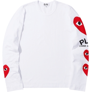 IT CDG PLAY COMME des GARÇONS川久保玲女装长袖T恤潮流爱心印
