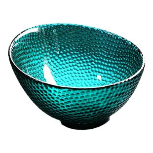 欧式玻璃色拉碗北欧风格时尚玻璃果盆小号大号客厅家用水果斗果盘