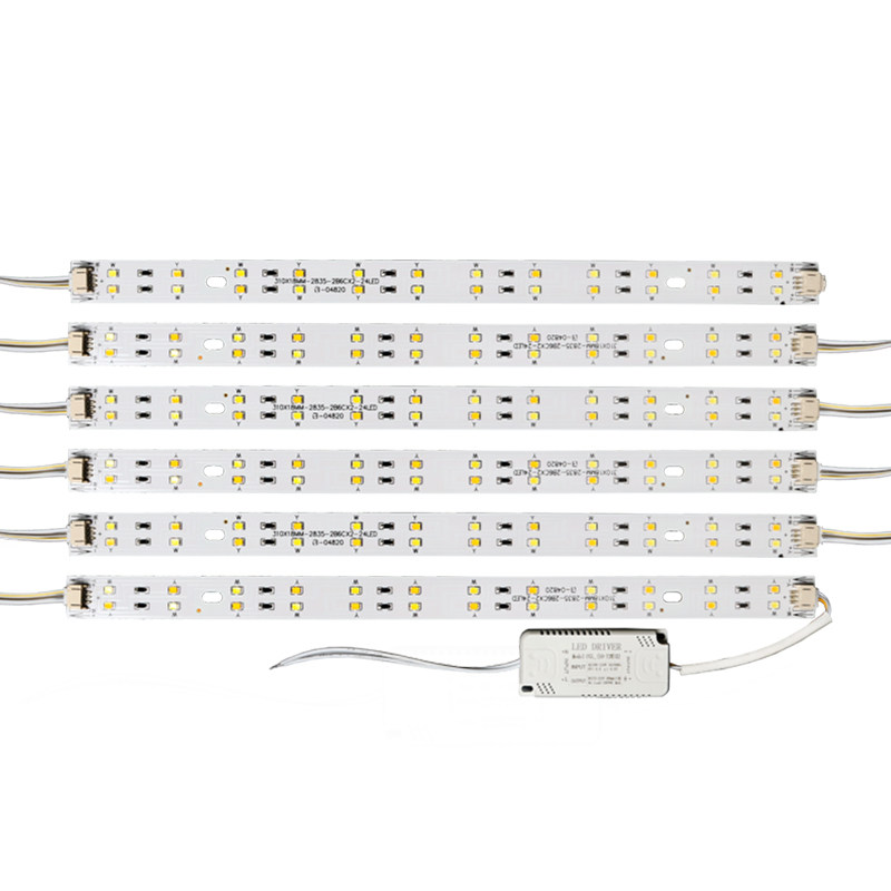 led吸顶灯灯芯灯带变光长条方形光源三色灯管双色调光客厅led灯条
