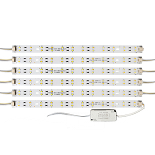 led吸顶灯灯芯灯带变光长条方形光源三色灯管双色调光客厅led灯条