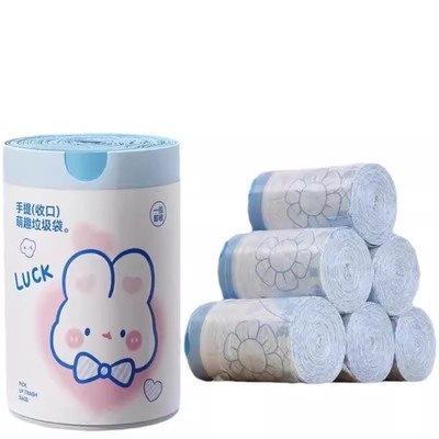 加厚抽绳垃圾袋家用手提式黑色大号厨房自动收口清洁塑料袋实惠装