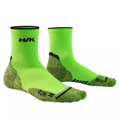 悍将男女通用短筒排汗速干跑步袜