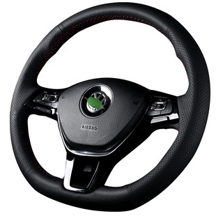 速腾方向盘套真皮手缝大众捷达宝来凌渡迈腾途昂途观L高尔夫7把套