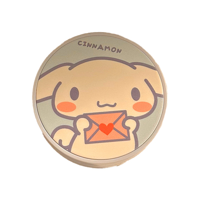 可爱卡通美瞳盒带镜子隐形眼镜盒小巧便携收纳护理盒防漏伴侣盒子