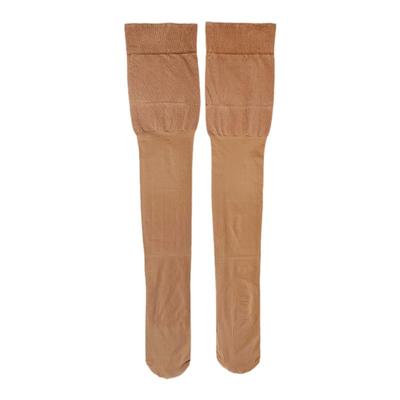 高筒袜护膝美腿天鹅绒防寒护膝袜