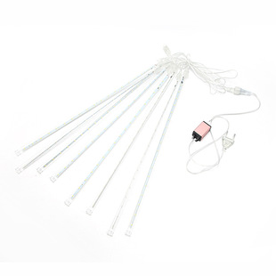 挂树led太阳能流星雨彩灯闪灯串灯满天星户外防水过年装饰流水灯