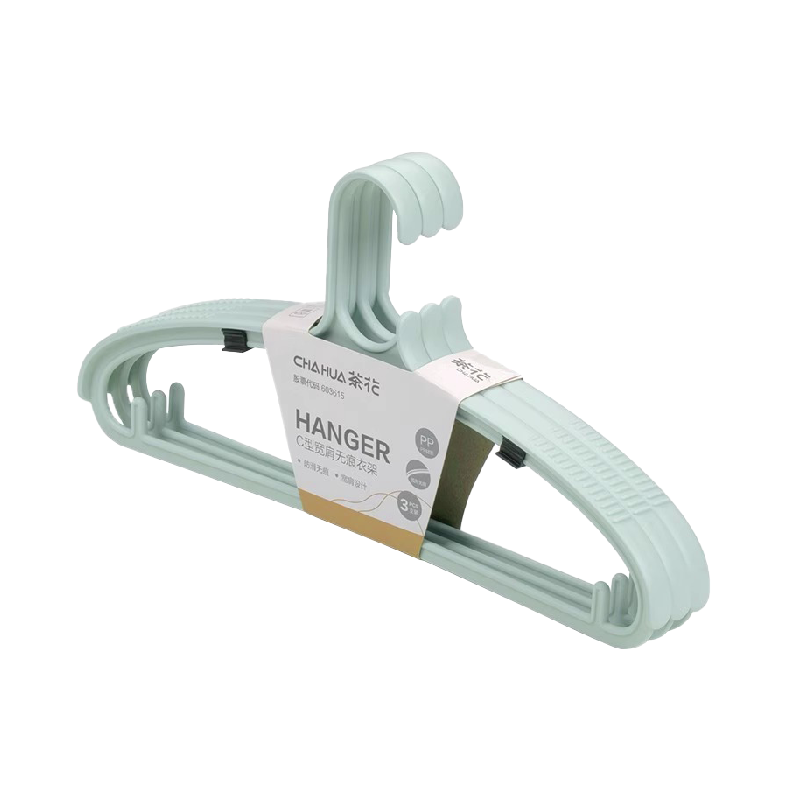 茶花塑料衣架宿舍家用学生成人儿童防滑晾衣架大衣挂钩衣挂撑