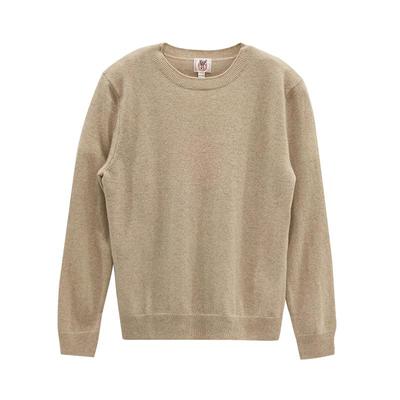 鹿王100%山羊绒衫圆领针织衫