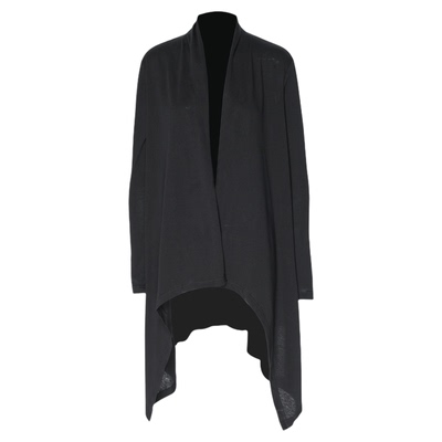 APOZi collection【博弈山水】原创气质外搭薄款长袖黑色开衫外套