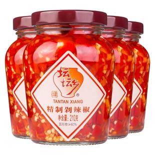 坛坛乡精制剁辣椒210g瓶装剁椒鱼头剁椒酱辣椒酱湖南特产下饭炒菜