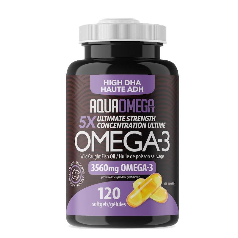 【双十一清仓临期27年7月1日】AO深海鱼油5X高DHA软胶囊omega3
