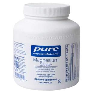 Pure柠檬酸镁Magnesium citrate情绪睡眠儿童多动90/180粒 美国发