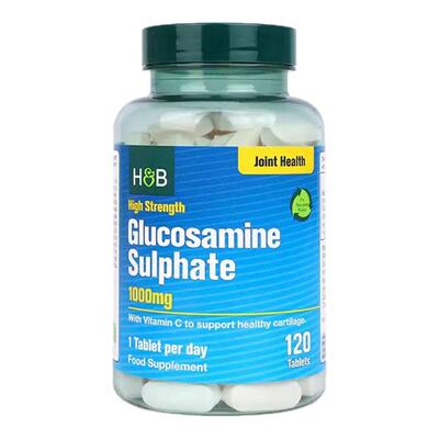 【清仓】英国hb荷柏瑞氨糖软骨素葡萄糖胺骨胶原1000mg120粒 27.1