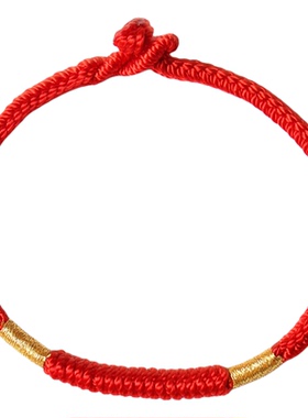 泰伽男女款编织红绳属马好运护身