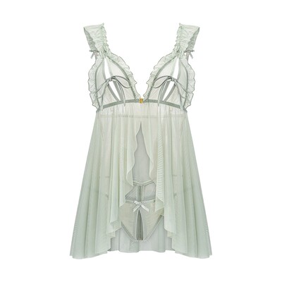 性感睡衣女纯欲情调蕾丝吊带睡裙免脱擦边衣服诱惑不限胸型 里物