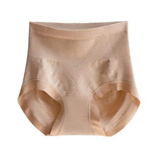 美宅中腰轻收腹内裤女2025新款无缝纯色棉感100A抗菌大码提臀短裤