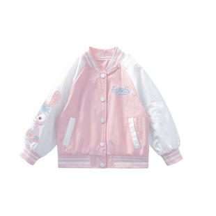 女童外套2026新款儿童秋装网红炸街卡通棒球服小女孩夹克长袖上衣