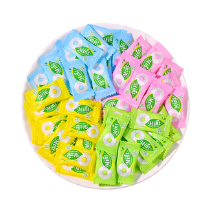 无糖薄荷糖圈清新口气VC含片清凉口哨糖前台招待糖果陈皮薄荷味