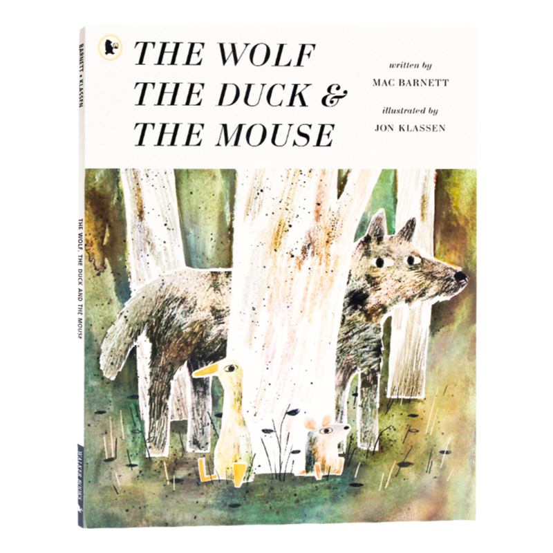 进口英文原版正版 野狼的肚子我的家 The Wolf, the Duck and the Mouse  获奖绘本 幽默趣味故事图画书 Mac Barnett Jon Klassen