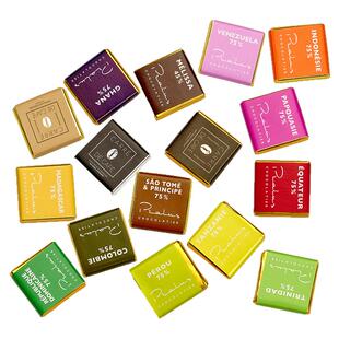 法国进口Pralus普鲁斯小片装无糖黑巧克力多口味牛奶零食纯可可脂