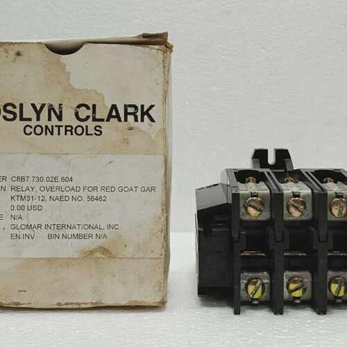 JOSLYN CLARK OVERLOAD RELAY KTM3112 TYPE TM 3 LINE 600V MAX