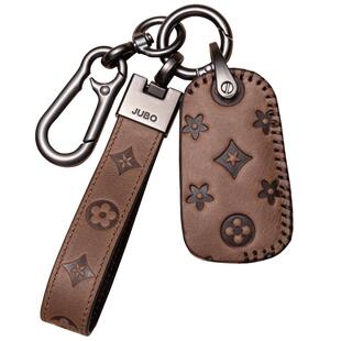 长安cs75钥匙套逸动cs55plus欧尚unit蓝鲸cs35程锐cc真皮车包扣壳